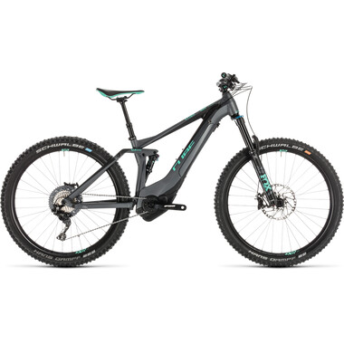 Mountain Bike eléctrica CUBE STING HYBRID 140 SL 500 KIOX 27,5" Mujer Gris/Azul 2019 0